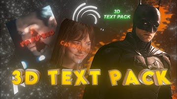 Ae inspired 3d text effect In Node Video (+PRESET)