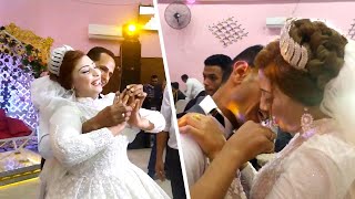 العريس ماصدق واستغل فقرة التورته عشان 💋