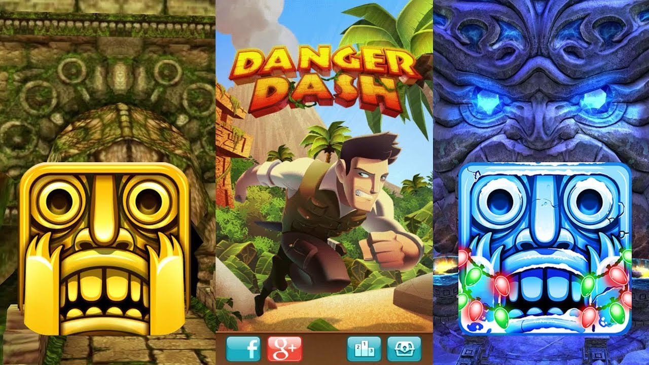 Temple Run VS Danger Dash Vs Temple Run 2 Frozen Shadows - Endless Run ...