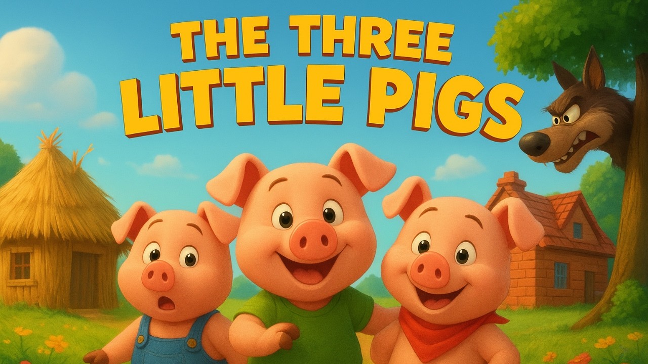 🐷 The Three Little Pigs and the Big Bad Wolf | Animated Story 🎵 | Kids ...