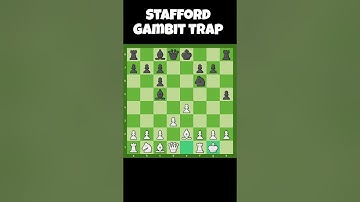 Stafford Gambit trap  #chessmaster #chess #chessmaster #checkmate #chess #chessopenings