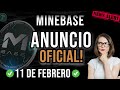 👀MINEBASE ANUNCIO OFICIAL✔ GANA 4 VECES MAS x TOKEN😲11 DE FEBRERO 2024✔