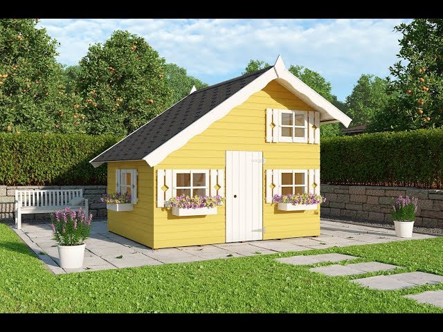 Casita de madera INFANTIL TOM – 3.8 m2. – 220 x 180 cm. – Tu Hogar de Madera