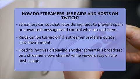 How Do Streamers Use Raids And Hosts On Twitch? - Video Gamers Vault