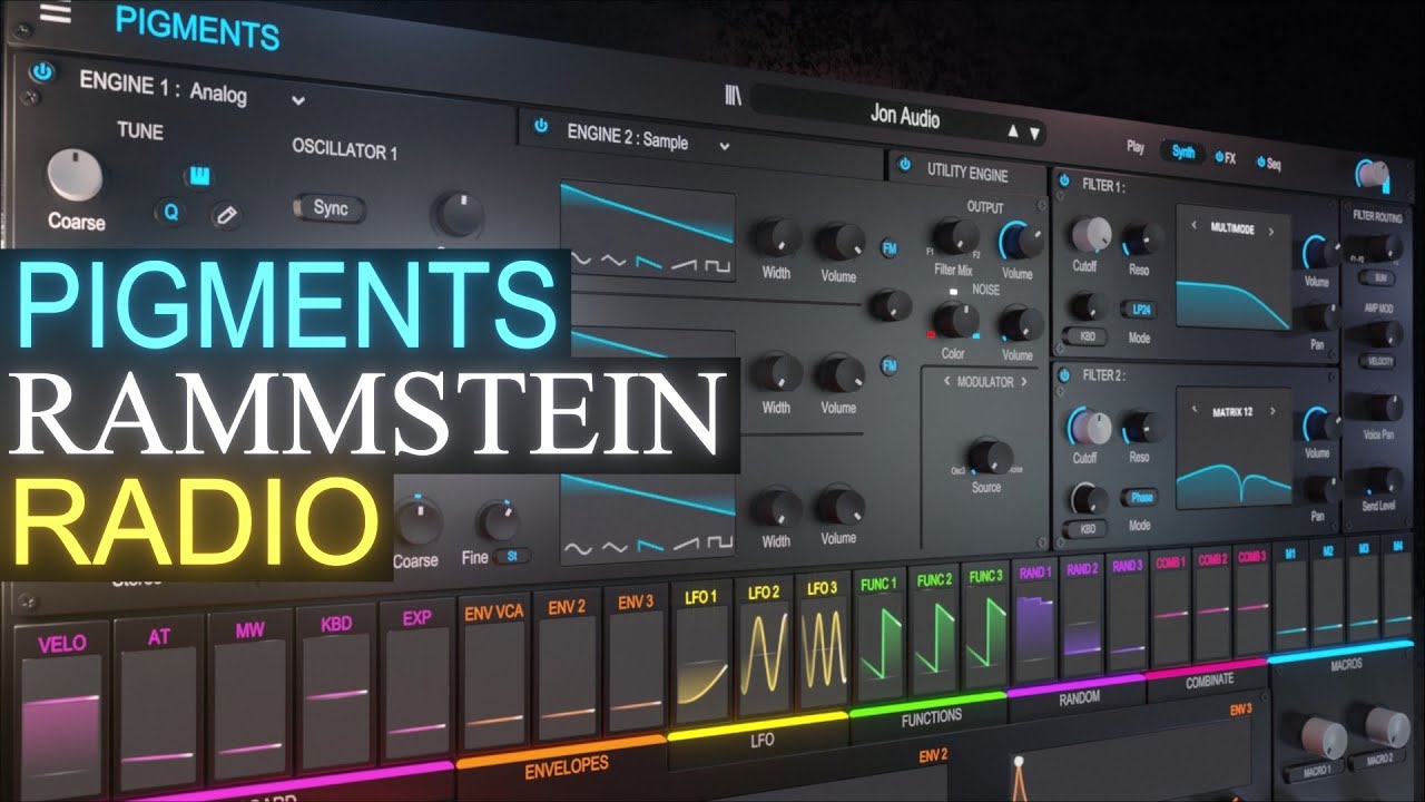 Rammstein Radio Sound Design Tutorial Pigments