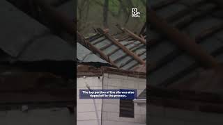 Barn roof collapses after severe weather