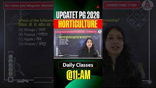 UPCATET PG 2026 HORTICULTURE  #upcatetpg #agrientranceexam   #education #viralshort