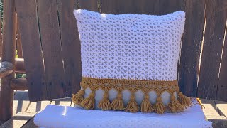 Tığ İşi Kolay Yastık Kılıfı / Easy Crochet Pillow Case