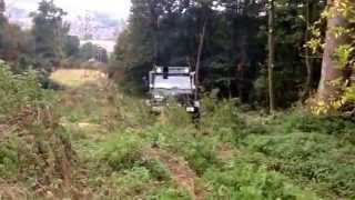 Unimog 2150 power line clearance in the woods