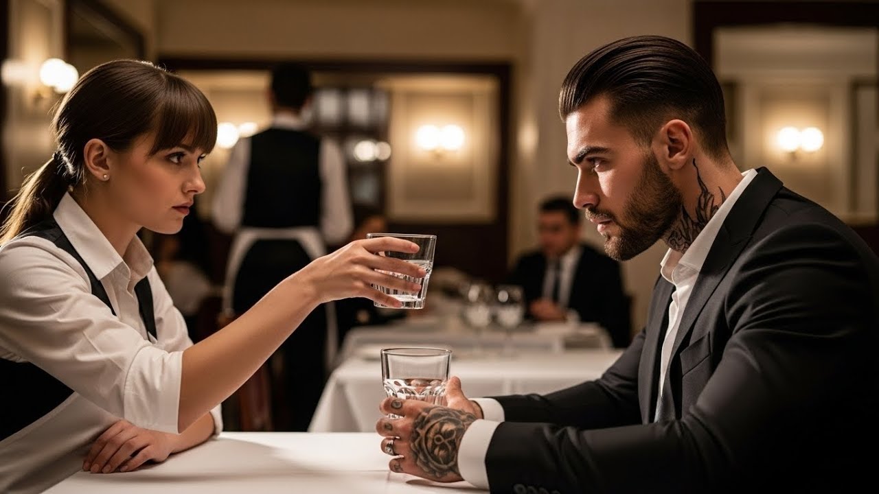 Poor Waitress Switched His Glass in Silence — The Mafia Boss Watched, Realizing She’d Saved His Life