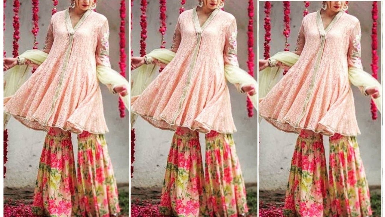 Sharara Suits With Long Kameez || Sharara Suit Design || Latest Sharara suit Designs 2018