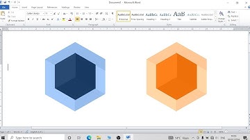 How to draw a 3D Cube in MS Word? ll 3D Cube illusion art illusion ll Create cube