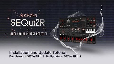SEQui2R 1.1 Installation and SEQui2R 1.2 Update Tutorial