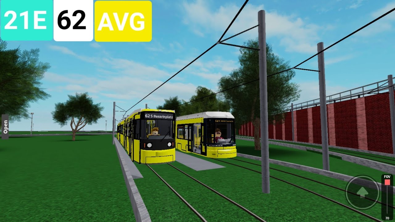 Tram AVG Roblox | Mitfahrt kompl. 21E/62 von Nauener Platz nach S+U ...