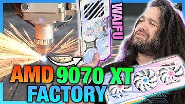 AMD RX 9070 XT GPU Factory | How Yeston "Waifu" Graphics Cards are Made