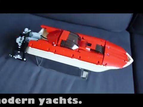 stingrayd2 lego technic rc boat - youtube