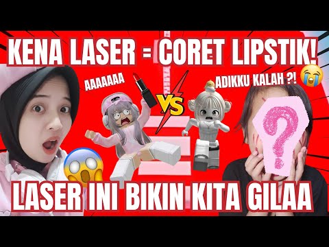 CHALLENGE MAIN LASER BERSAMA ADIKKU 😱 RINTANGAN NYA GILA, KEYLA PASRAH‼️ ROBLOX INDONESIA