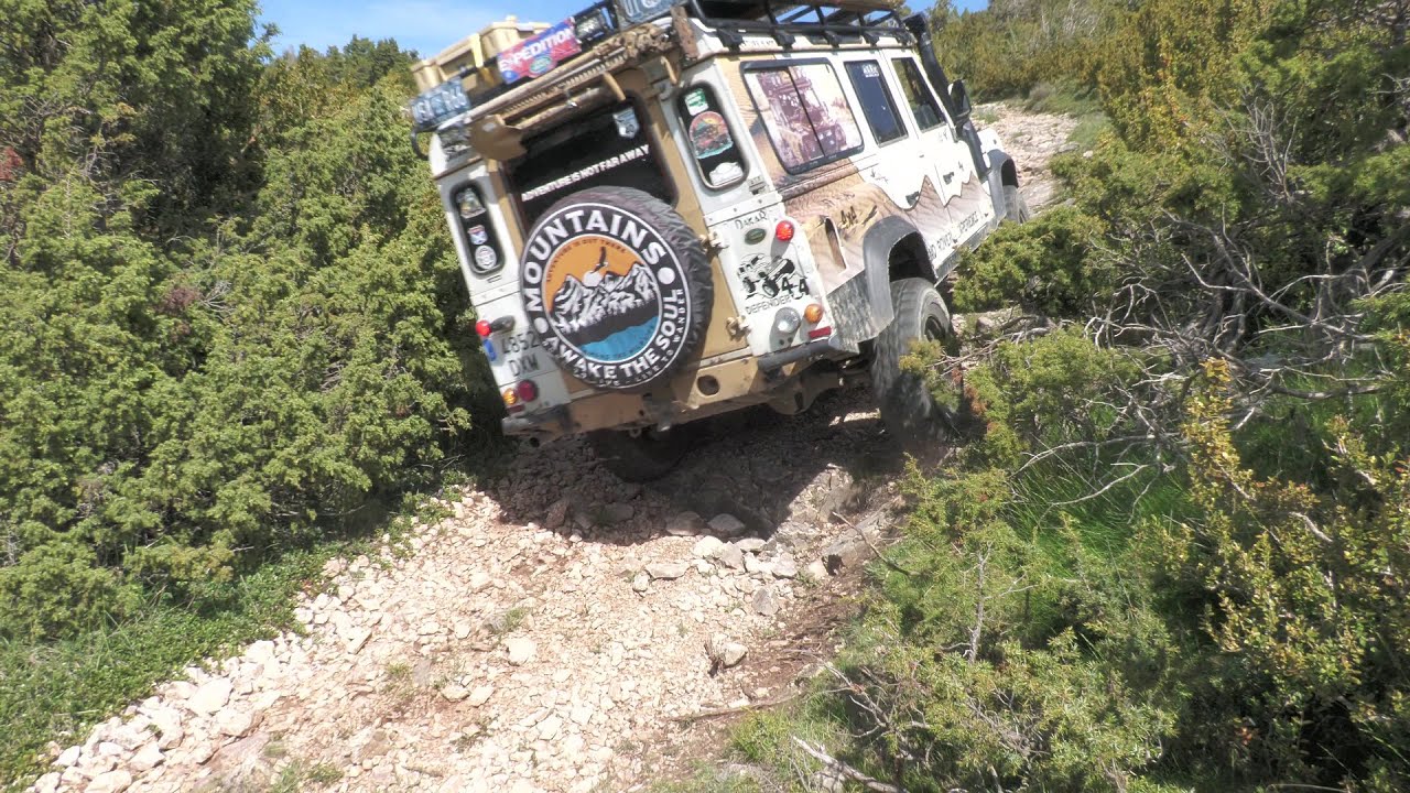 CAMPING 4X4 TO MONTSEC WITH A NEW CAR TENT [camping, offroad, sounds of camping] | ASMR OVERLAND