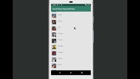 load more data on scroll RecycelerView Android