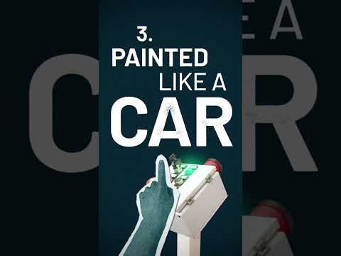 Advertisement, Poster, Scoreboard. Text: 3. PAINTED LIKE A CAR