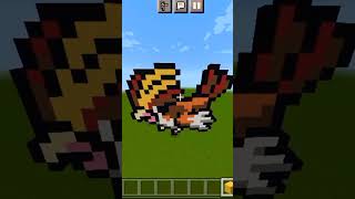 pidgeot pixel art pokedex no.18 #Minecraftshorts#Pokemonshorts#shorts