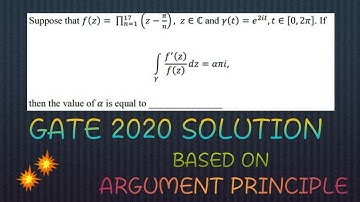 Argument principle -Gate 2020 complex solution ||CSIR/GATE/NBHM||By:- Radhanandan Mandal