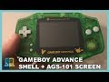 Gameboy advance  remplacement coque  cran ags101