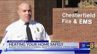 Chesterfield Fire officials share winter heating safety tips