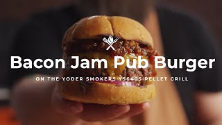 Bacon Jam Pub Burger Recipe Sweet & Savory Cheeseburger With Grilled Onions