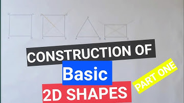 Construction of basic 2D shapes | with James [Part 1]