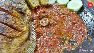 SAYA BELUM PERNAH MAKAN SAMBAL SEENAK INI !!  SAMBAL TERASI MENTAH | Sambal Terasi Dadakan