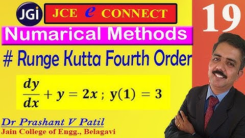 Numerical solution of dy/dx+y=2x || Runge Kutta Method || 18mat31 || Dr Prashant Patil