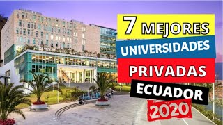 7 Mejores Universidades PRIVADAS De Ecuador 2024 🤑