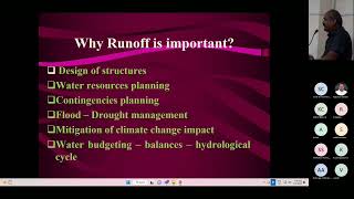 Guest Lecture Series - AEG -Rainfall Runoff relationship with special reference to SWC measures