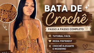 Bata crochê passo a passo completo .