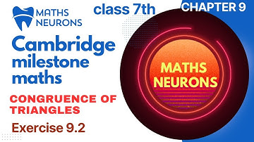 cambridge maths milestone class 7 ex 9.2 #mathneurons #cbse #mathematics