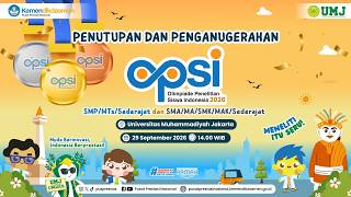 Penutupan dan Penganugerahan Olimpiade Penelitian Siswa Indonesia (OPSI) 2026