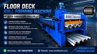 High-Speed Floor Deck Roll Forming Machine in Production