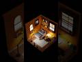 Isometric room Animation | Blender Animation | Blender 4.5