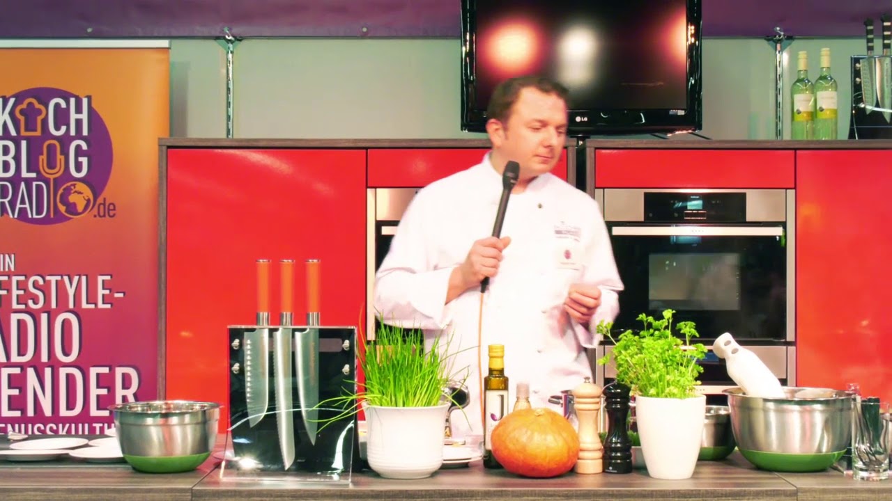 Sternekoch Rezepte Waldemar Nagel auf der Kochblogradio Bühne