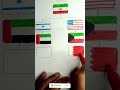 Drawing The Flag Of Iran 🇮🇷 and Kuwait 🇰🇼 #kuwait #iraq #iran #palestine #indonesia #algerie