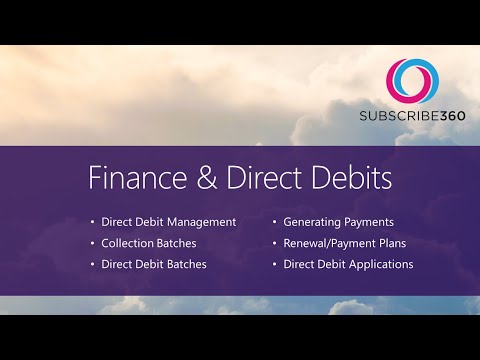 Subscribe360 Finance & Direct Debit