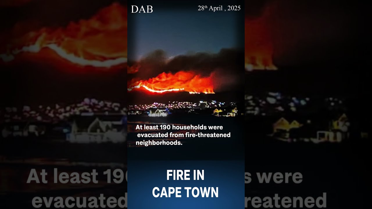 Raging fires in South Africa 
