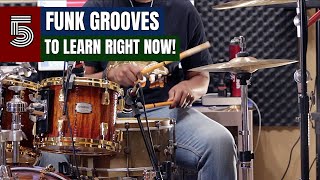 Video thumbnail of "5 Classic Funk Grooves To Learn Right Now 🤩"