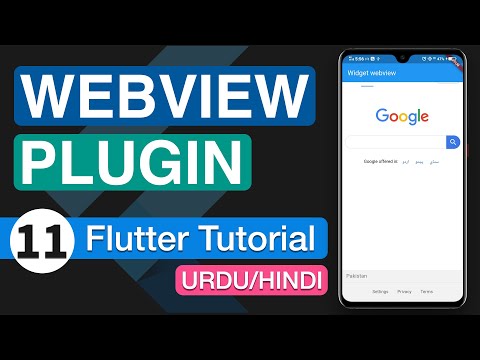11 - WebView Plugin in Flutter App | Android Studio Tutorial 2020 | Hindi/Urdu