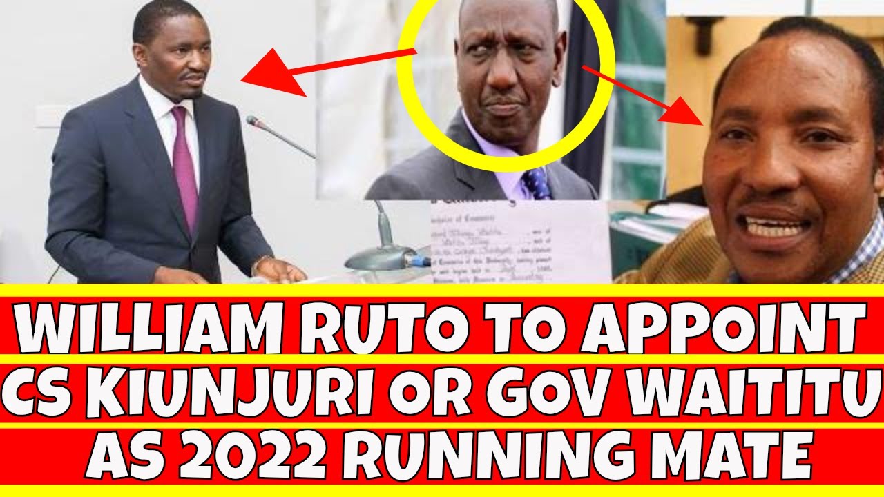 Image result for Who is william Ruto's 2022 running mate?"