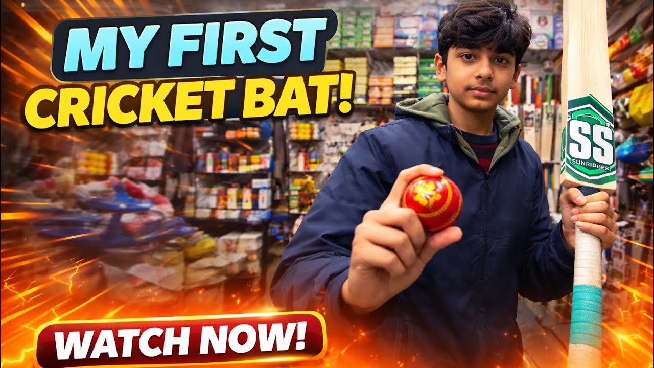 My First Professional Cricket Bat | How to Learn Cricket
