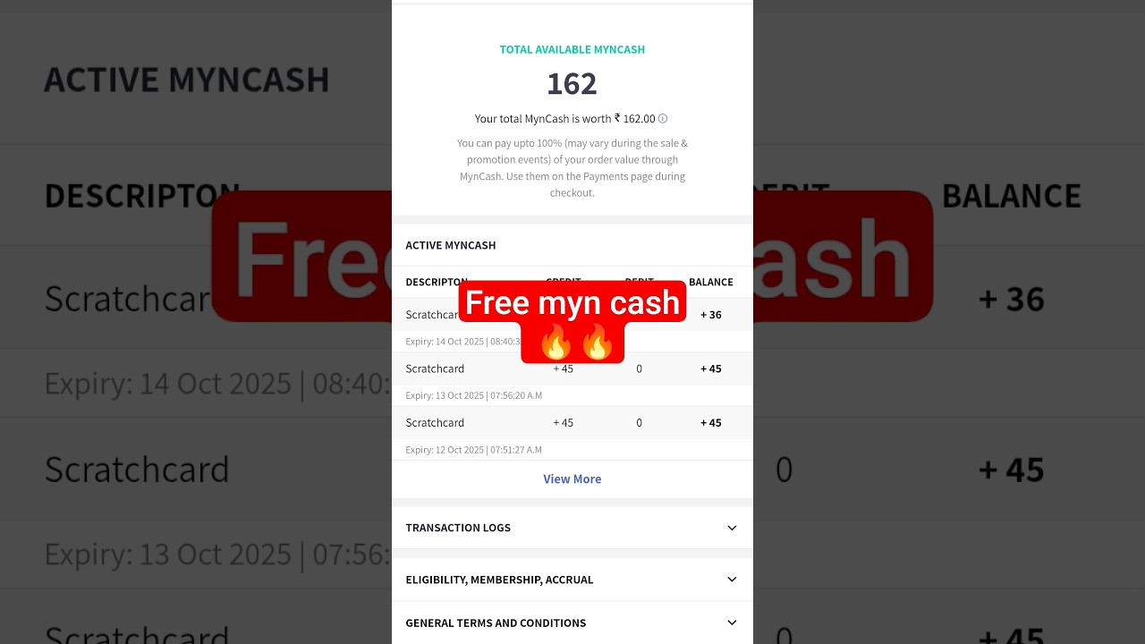 free myn cash / myntra offer / trick / collect and shop 