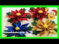 Como Hacer Flores de Navidad para el Árbol - En 3D - Miky Ru.