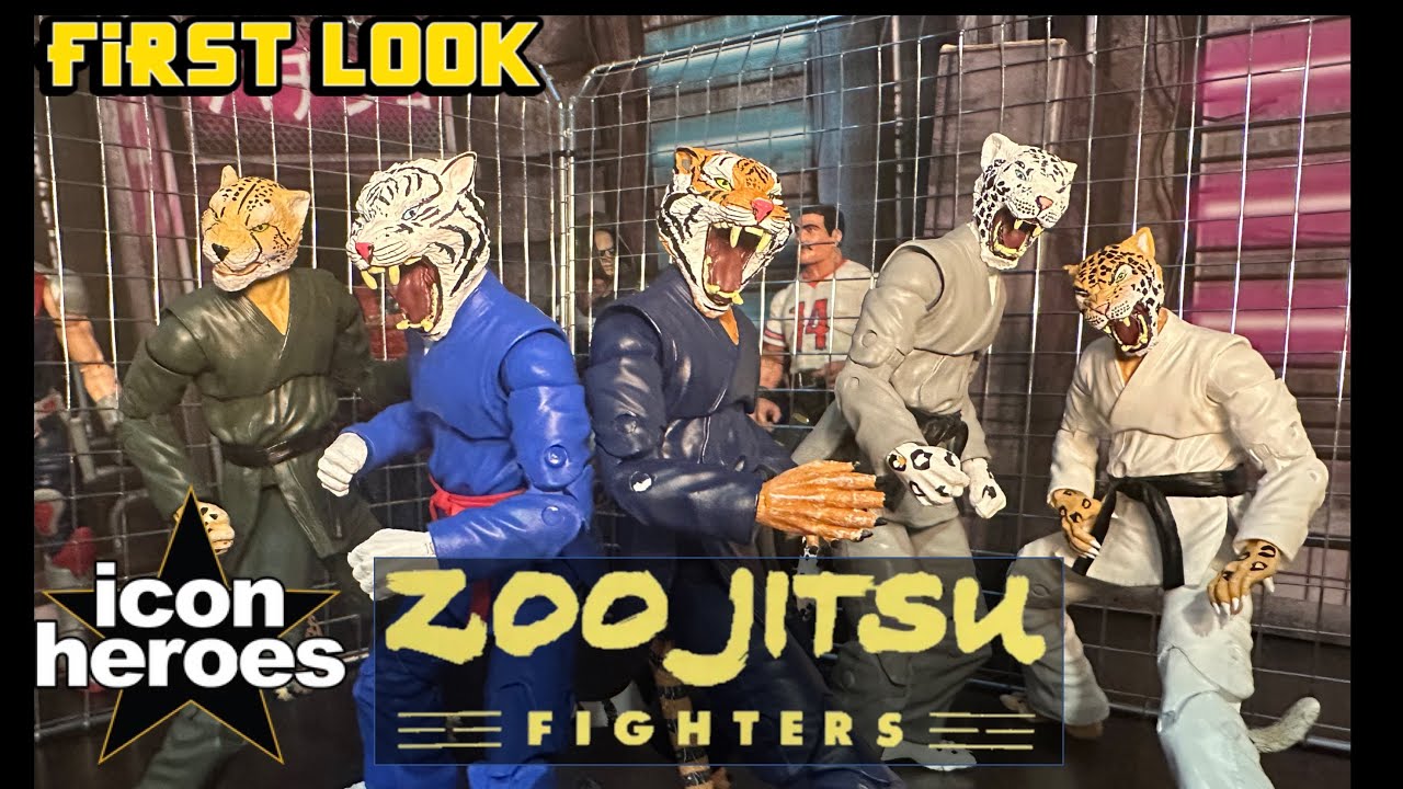 ZOO JITSU FIGHTERS Action Figures from Icon Heroes!  This first look, review and stop motion!